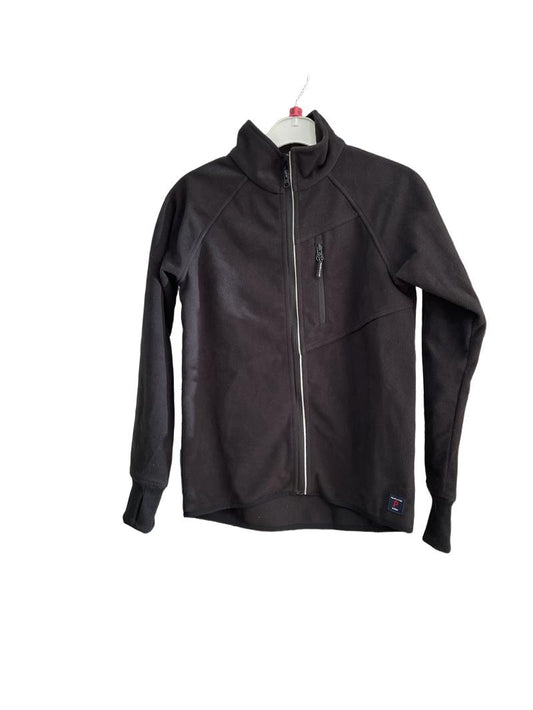 Preloved Polarn O. Pyret - Black Fleece Windbreaker (10-11y)