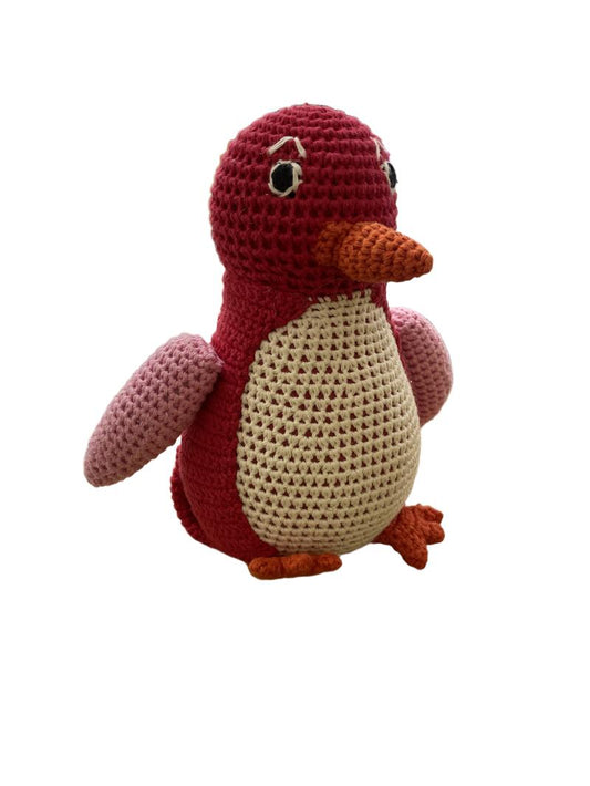 Preloved Anne-Claire Petit - Toys - Red Pink White Crochet Penguin