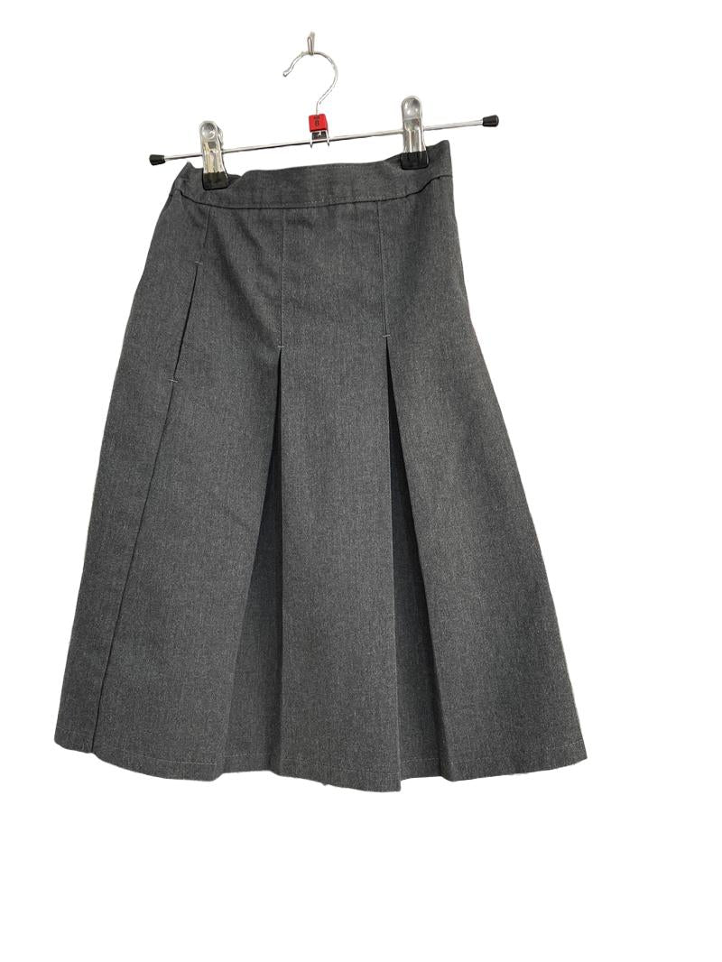 Preloved Marks & Spencer - Gray Pleated School Skirt (8-9y)