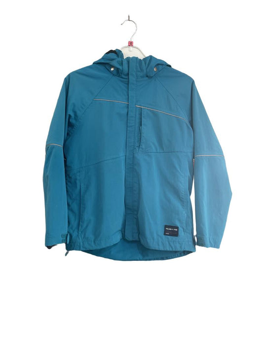 Preloved Polarn O. Pyret - Turquoise Blue Waterproof Rain Shell (10-11y)
