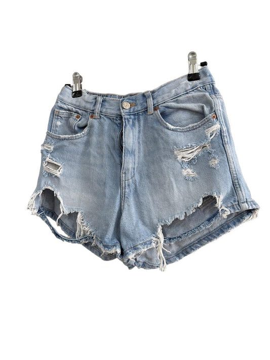 Preloved Zara - Distressed Blue Jean Cutoff Shorts (13-14y)