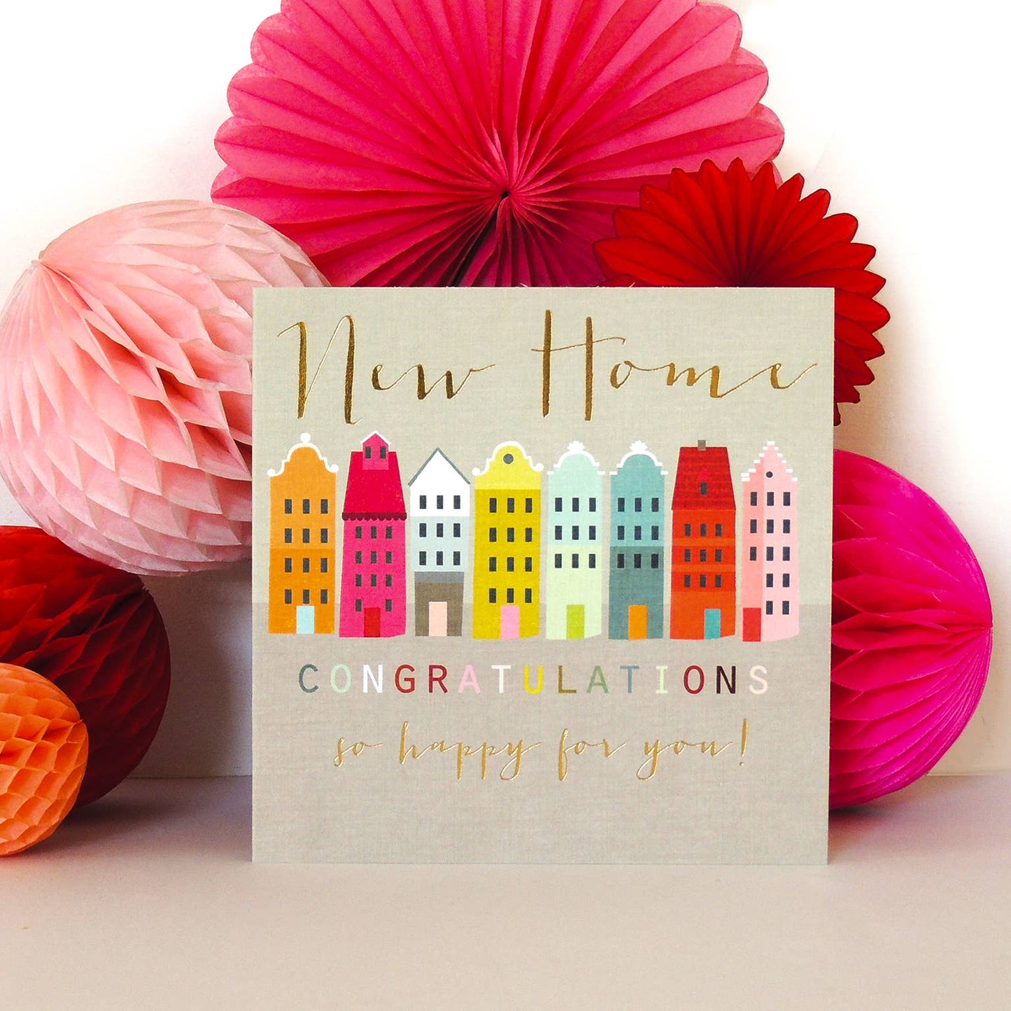 WO07 Gold Foiled New Home Card