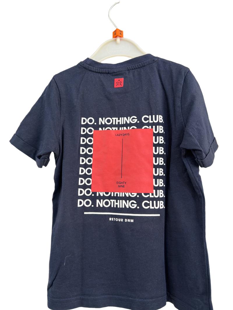 Preloved Retour - Navy Red Stripe T Shirt (4-5y)