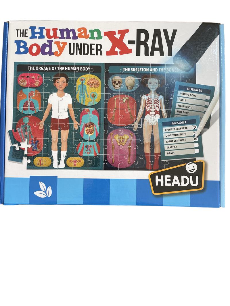 Preloved Toys - The Human Body Under X-ray Puzzle And Games, NEW In Box - Headu