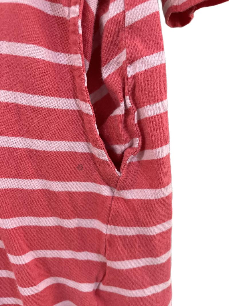 Preloved H&M - Pink Stripe Long-sleeved Jersey Dress (3-4y)