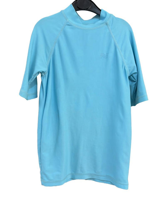 Preloved Next - Light Blue Short-sleeved Sun Protection Swim Shirt (7-8y)