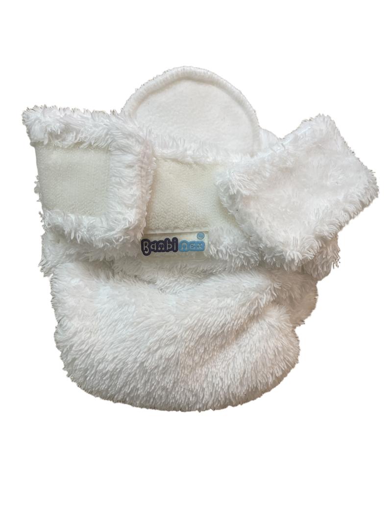 Preloved Babinex - White Fluffy Reusable Nappy.