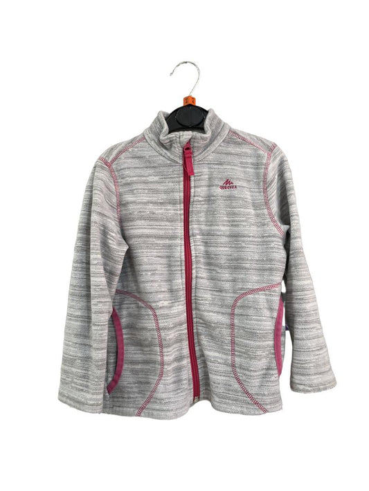 Preloved Decathlon - Quechua Gray Pink Zip Fleece (4-5y)