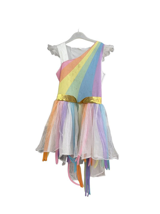 Preloved Unknown Brand - Rainbow Glitter Tulle Dress (6-7y, 7-8y)