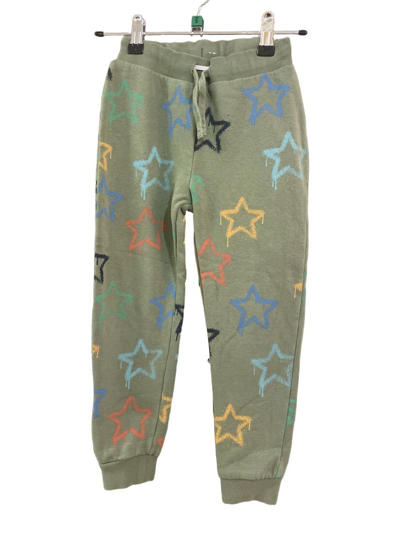 Preloved Marks & Spencer - Green Star Print Joggers (5-6y)
