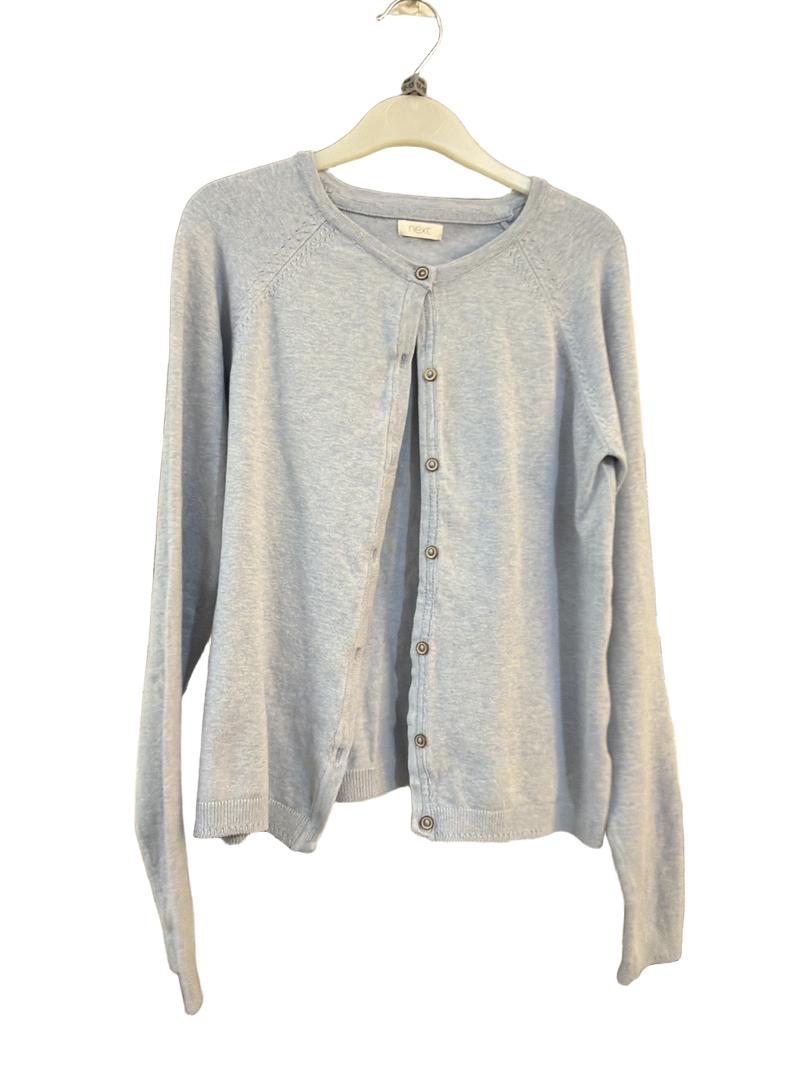 Preloved Next - Light Blue Fleck Button Cardigan (12-13y)