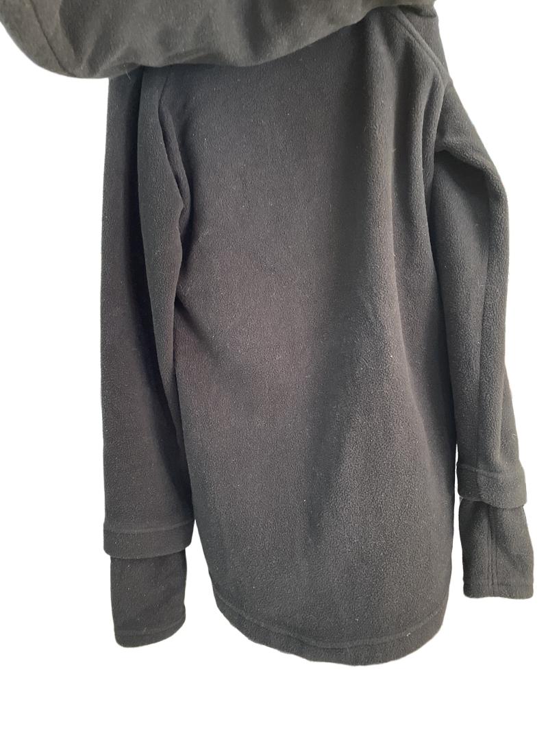 Preloved Lennylamb - Black Fleece Nursing Fleece With Cowl Neck (Medium)