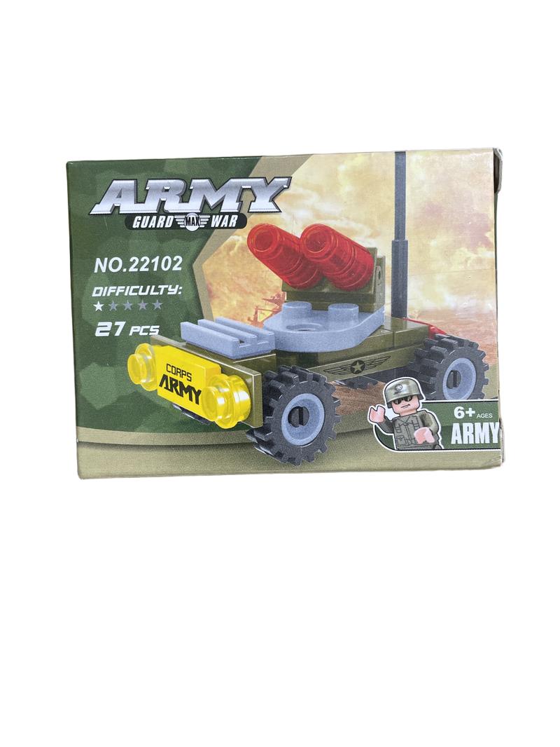 Preloved Plastic Block Army Truck - Army Guard Max War