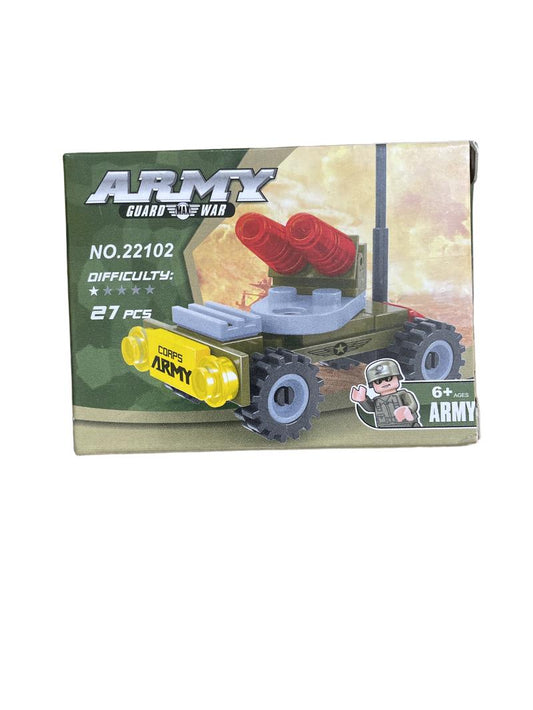 Preloved Plastic Block Army Truck - Army Guard Max War