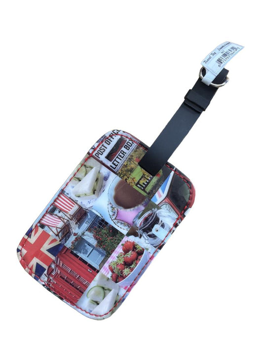 Preloved Catseye London - London Theme British Imagery Collage Luggage Tag