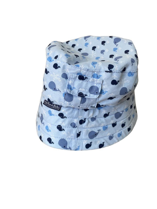 Preloved Jojo Maman Bebe - Blue Whale Sun Hat (2-3y) - Accessories
