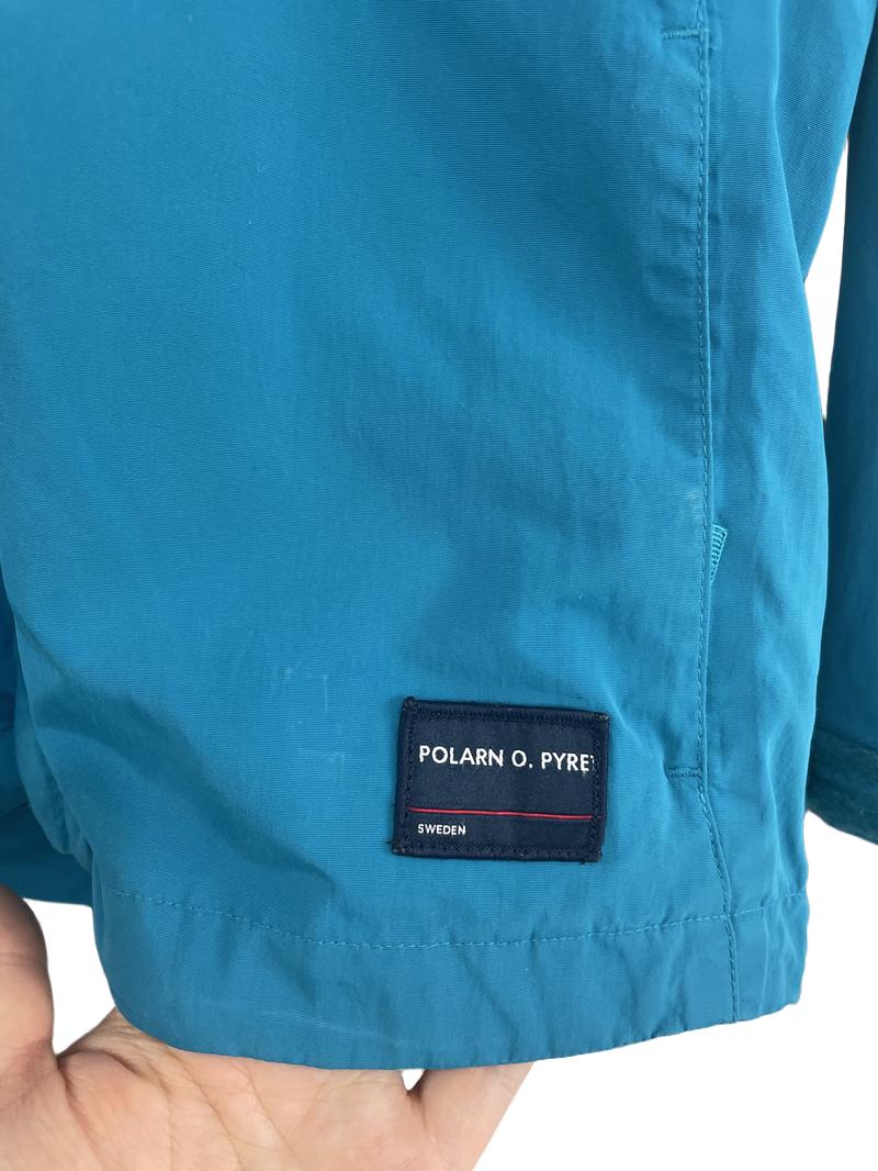 Preloved Polarn O. Pyret - Turquoise Blue Waterproof Rain Shell (10-11y)
