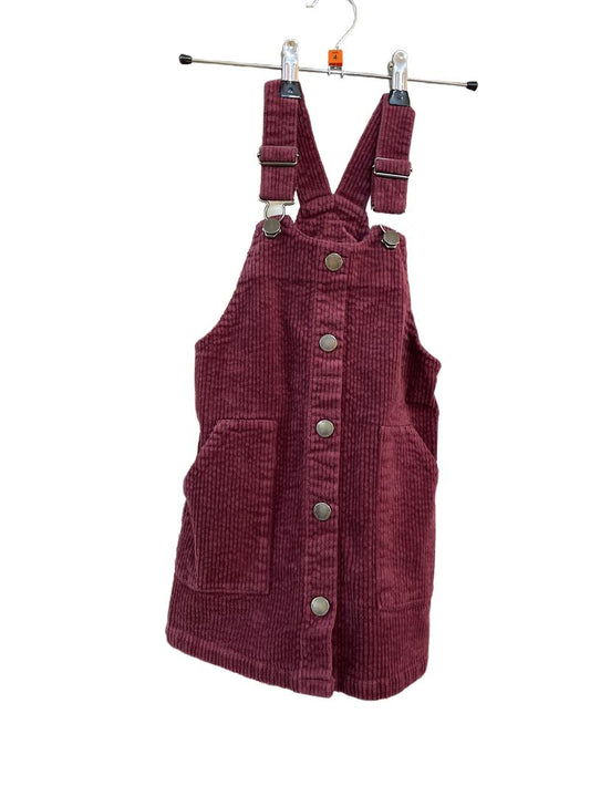 Preloved Next - Burgundy Corduroy Pinafore (4-5y)