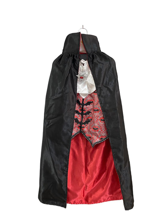 Preloved Tu - Vampire Costume With Cape (7-8y)