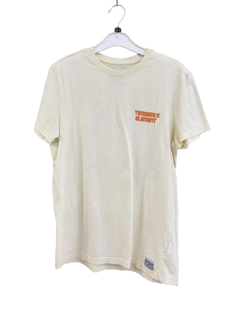 Preloved Element - Cream Timber! X Element Face T Shirt (11-12y)