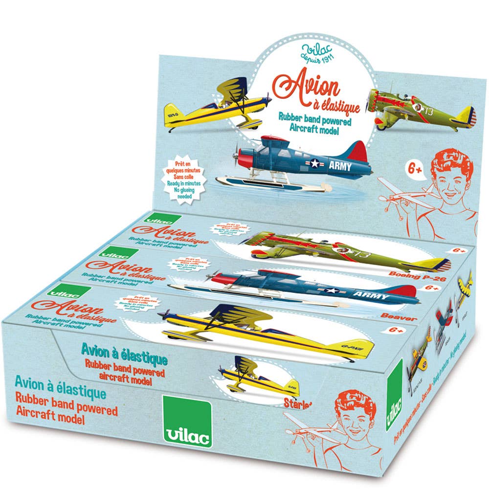 Rubber Band Airplane Classic Flying Toy