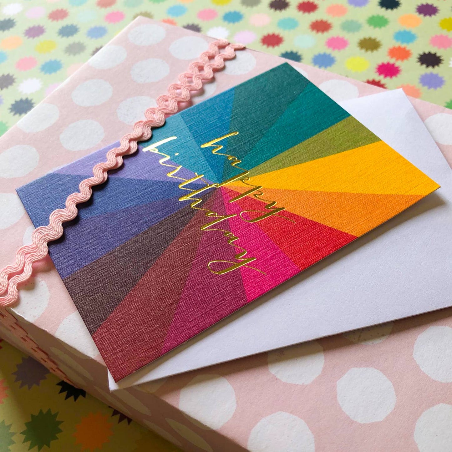 TW601 Mini Gold Foiled Birthday Card