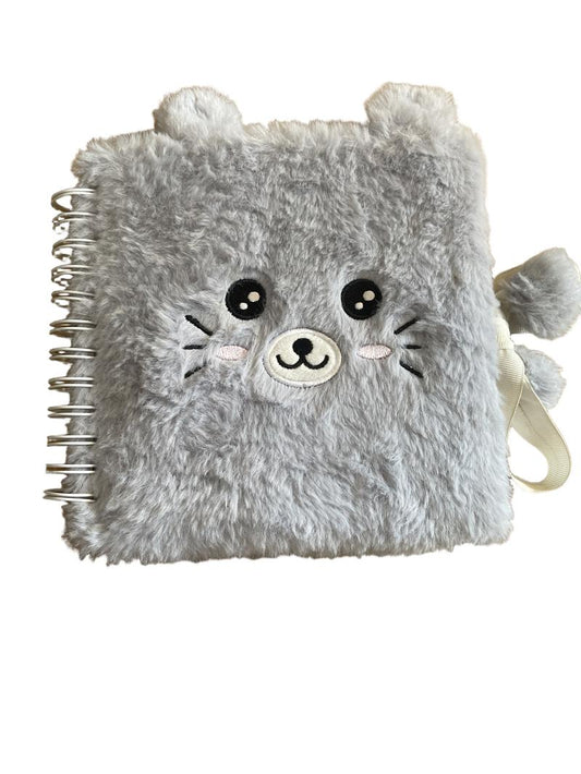 Preloved Paperchase - Grey Fluffy Bear Mini Scrapbook.