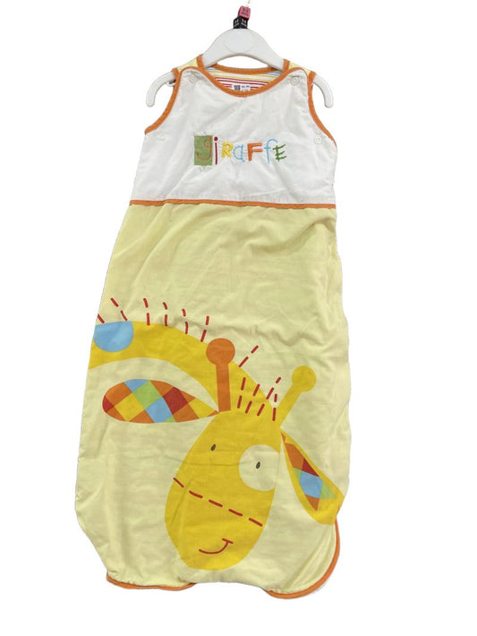 Preloved Mothercare - Giraffe White And Yellow Sleep Bag 1 Tog (0-3m, 3-6m) - Sleepwear
