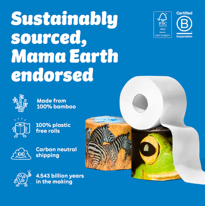 Extra Soft Toilet Tissue Mega Rolls (each) - Who Gives A Crap
