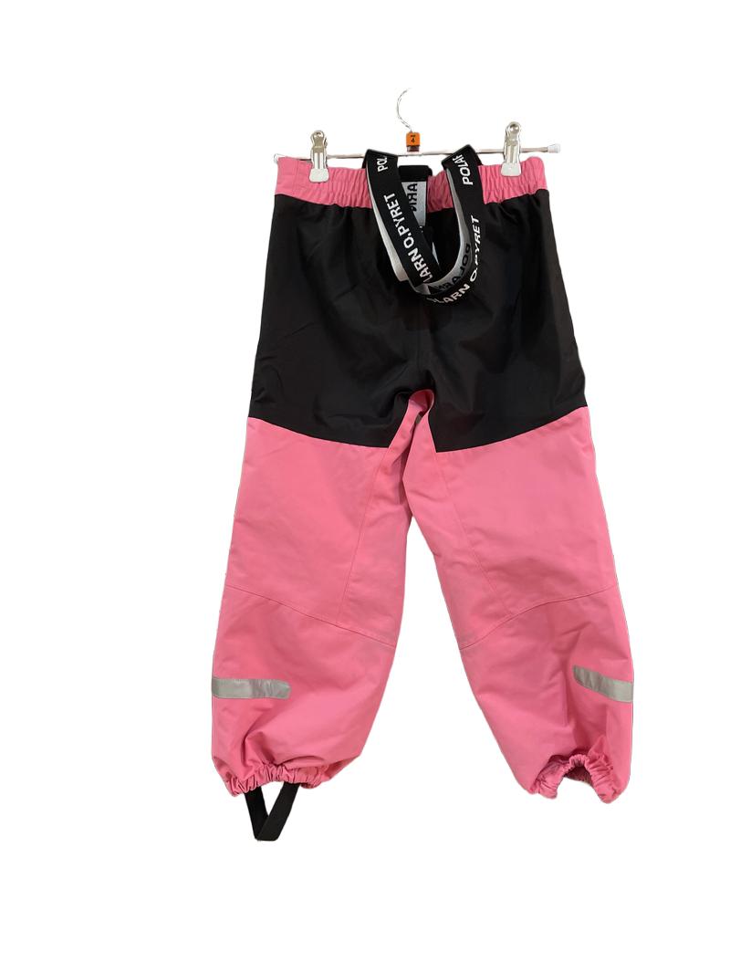 Preloved Polarn O. Pyret - Pink Black Waterproof Trousers (4-5y)