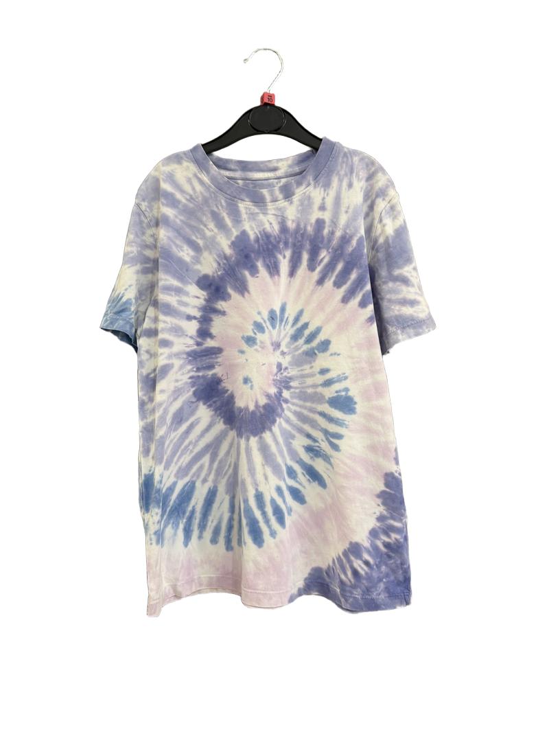 Preloved Lands' End - Purple Pink Tie Dye T Shirt (10-11y, 11-12y)