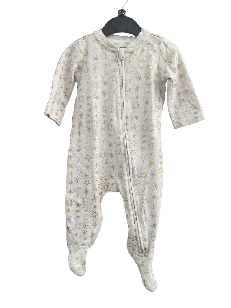 Preloved Gymboree - Cream Star Print Sleepsuit (3-6m)