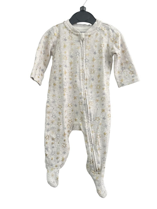 Preloved Gymboree - Cream Star Print Sleepsuit (3-6m)