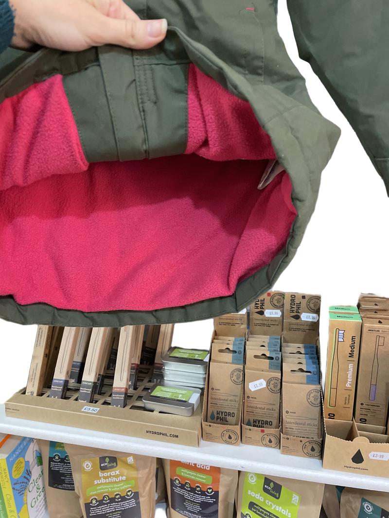 Preloved Trespass - Green Parka With Fur Lined Hood (5-6y)