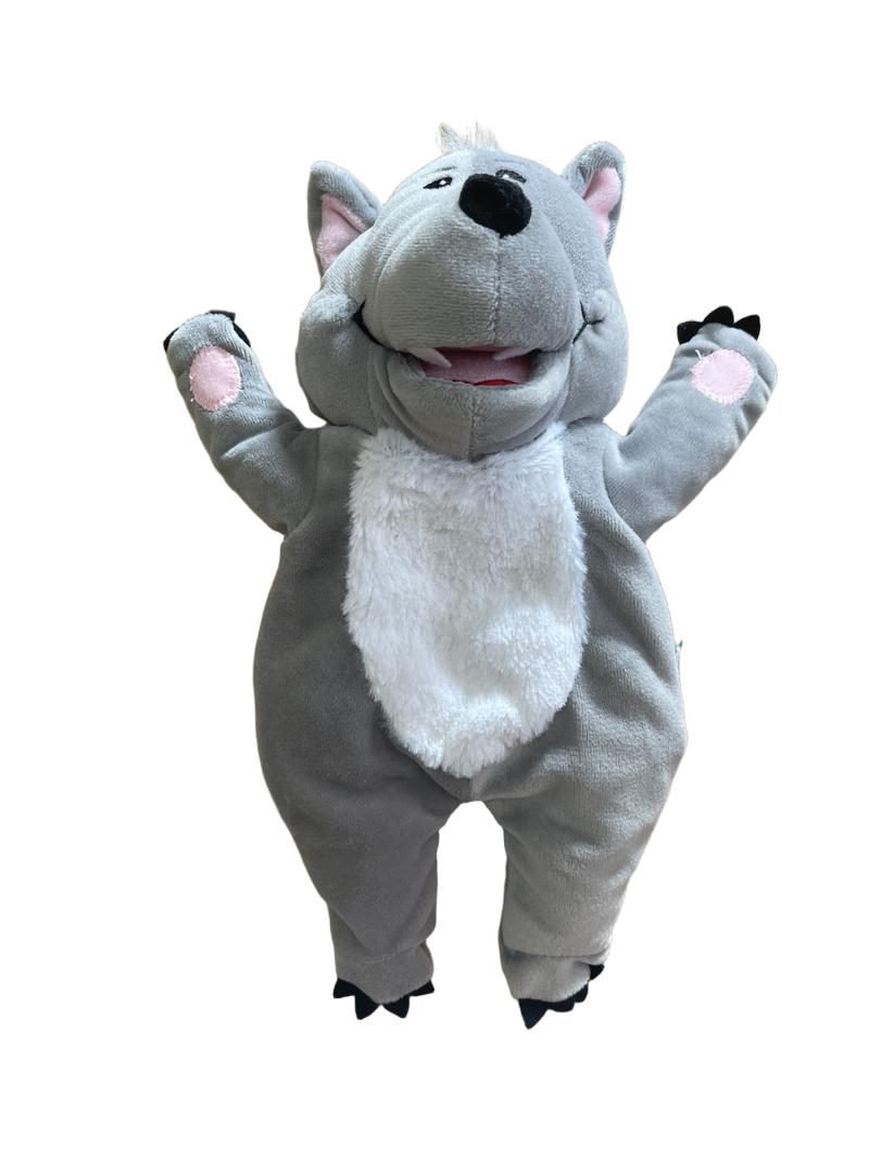 Preloved Toys - Big Bad Wolf And 3 Little Pigs Hand Puppet. - Fiesta Crafts Ltd.