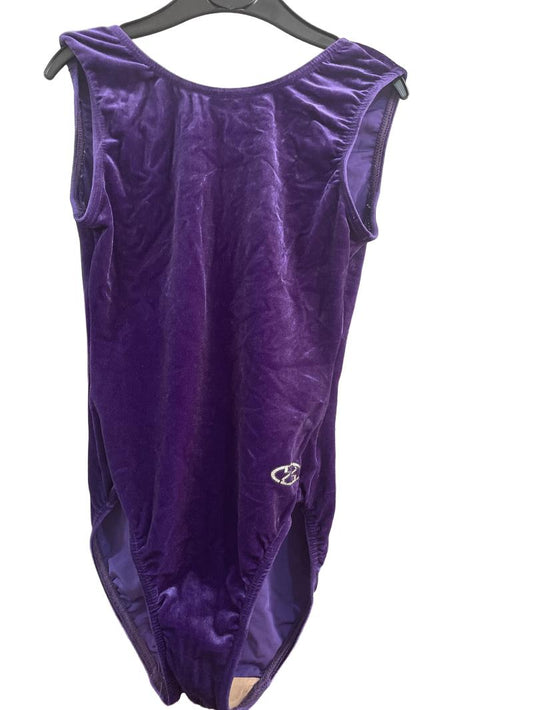 Preloved Z (The Zone) - Purple Velvet Leotard, UK 32" (12-13y) - Sports