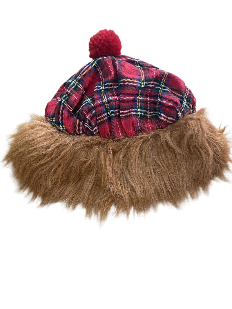 Preloved Thistle Products Ltd - Tartan Hat With Hair.