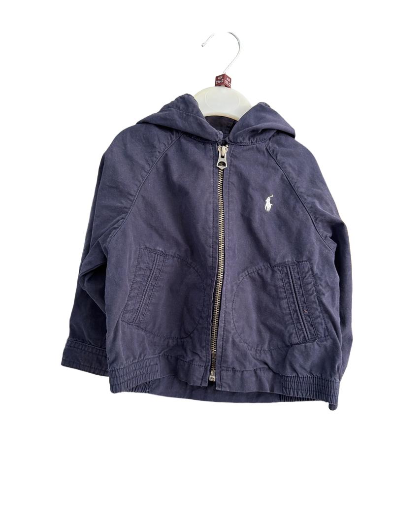 Preloved Polo Ralph Lauren - Navy Thin Zip Hoodie Jacket (18-24m)