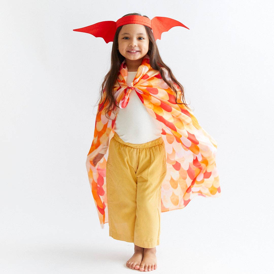 Sarah's Silks - Red Dinosaur Playsilk