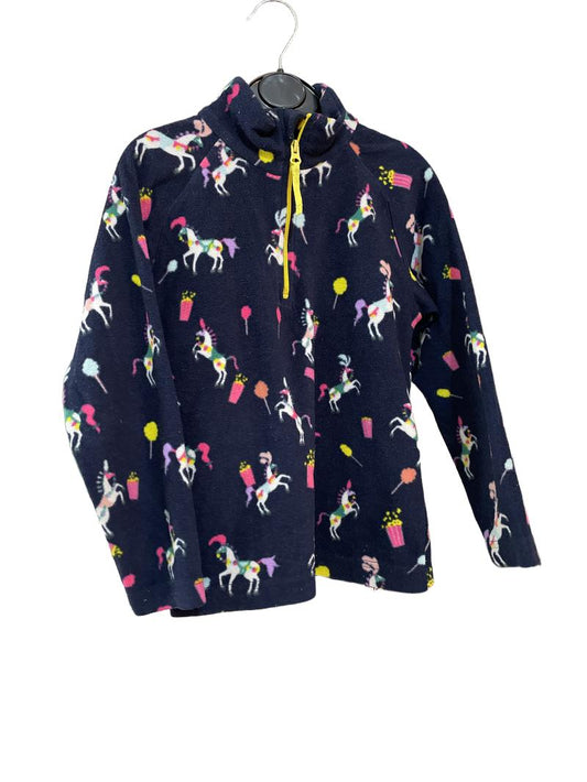 Preloved Mountain Warehouse - Navy Unicorn Half Zip Fleece (7-8y)