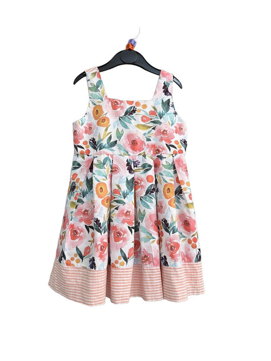 Preloved Matou France - Multicolour Floral Print Sundress, 104 Cm (4-5y, 3-4y)