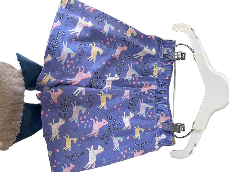 Preloved Marks & Spencer - Purple Unicorn Short Sleeve Pyjama Set (6-7y)