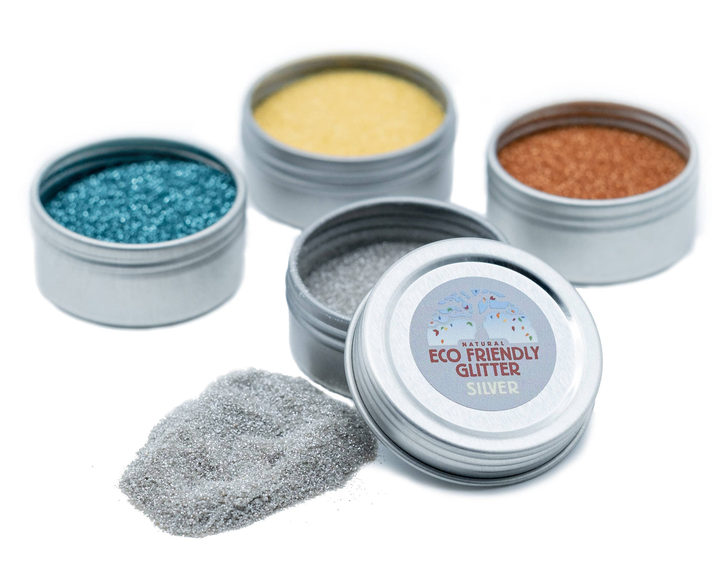 Eco-friendly Cosmetic Glitter - Individual Tins