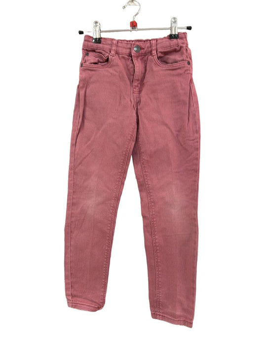 Preloved Vertbaudet - Red Denim Trousers (8-9y)
