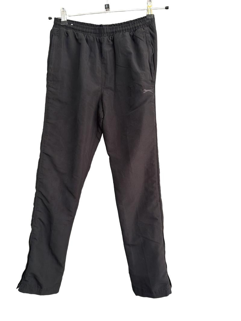 Preloved Slazenger - Black Tracksuit Trousers, Zip Leg (11-12y)