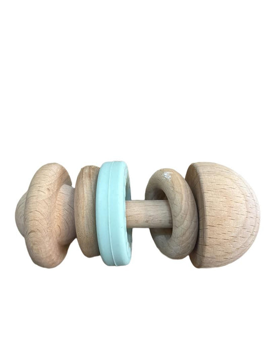 Preloved Toys - Wood And Silicone Rattle Teether - Unknown Brand