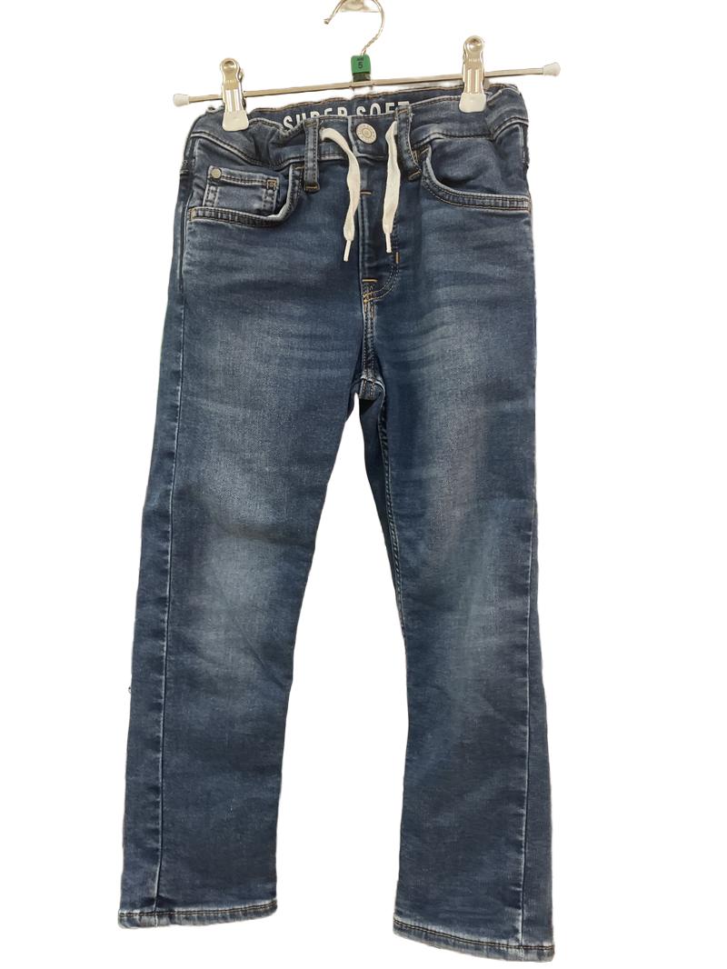 Preloved Unknown Brand - Blue Jeans With Tie Waist (5-6y)