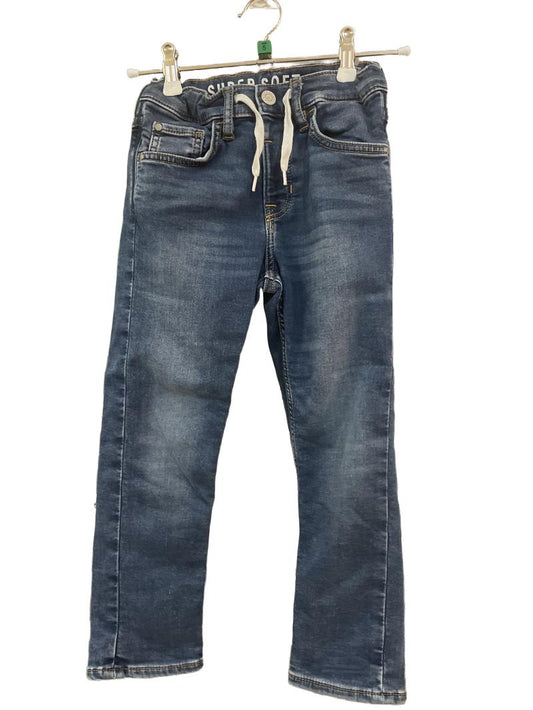 Preloved Unknown Brand - Blue Jeans With Tie Waist (5-6y)