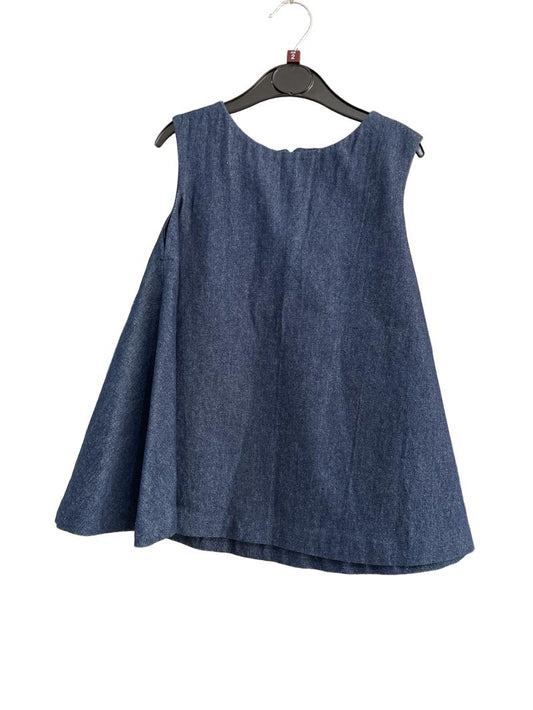 Preloved Unknown Brand - Blue Denim Sleeveless Dress (2-3y)