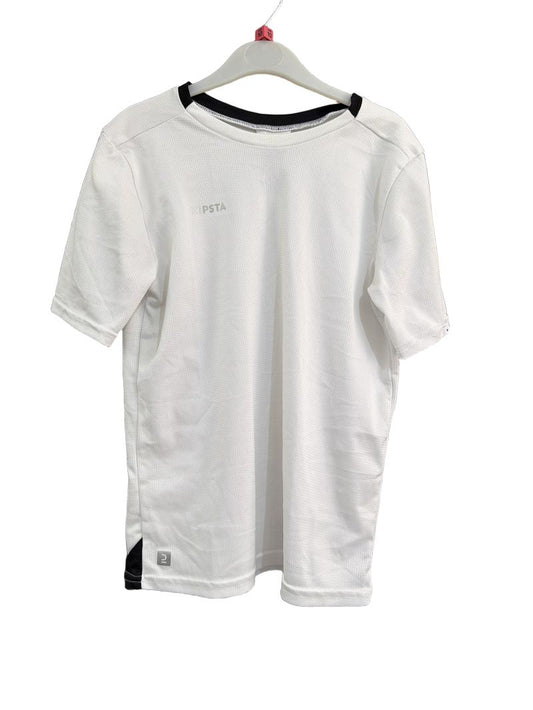 Preloved Decathlon - Kipsta White Short-sleeved Athletic Quick-dry Top (10-11y)